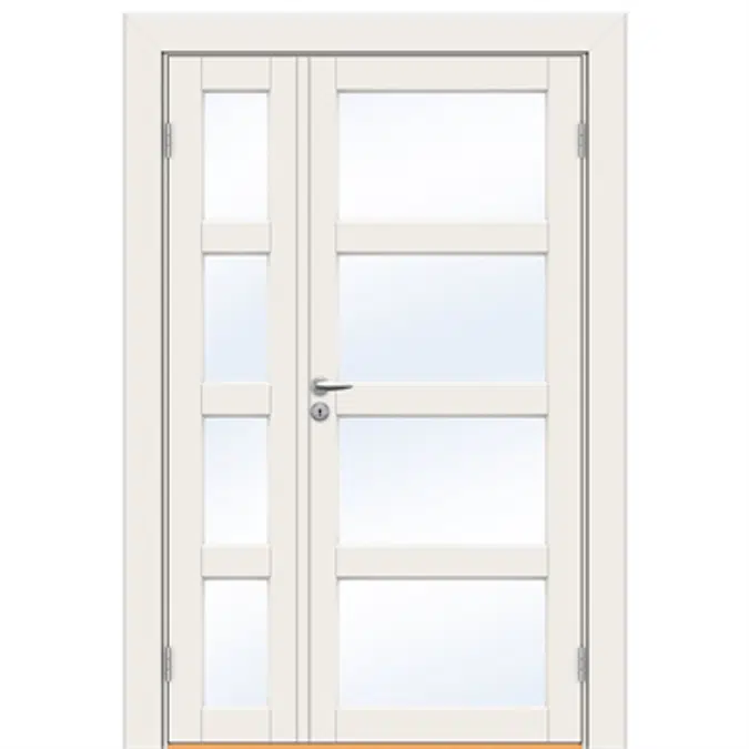 Interior Door Superior Tid 7421 Double Unequal