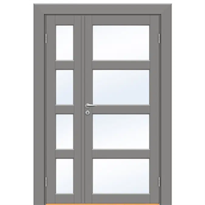 Interior Door Superior Tid 7421 Double Unequal