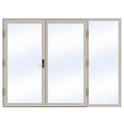Image for Steel Door SD4220 P65 EI30 Double with Sidelight on Right