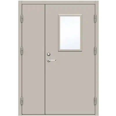 รูปภาพสำหรับ Steel Door 4210 GS1T Exterior- Double Unequal