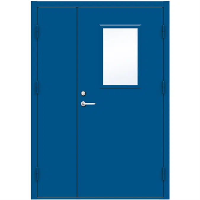 Steel Door 4210 GS1T Exterior- Double Unequal