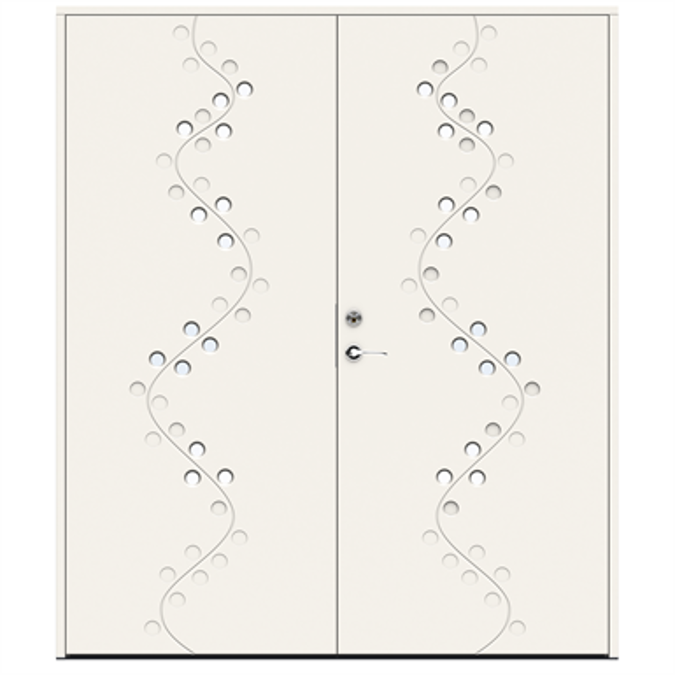 BIM objects Free download! Exterior Door Character Orchid Double