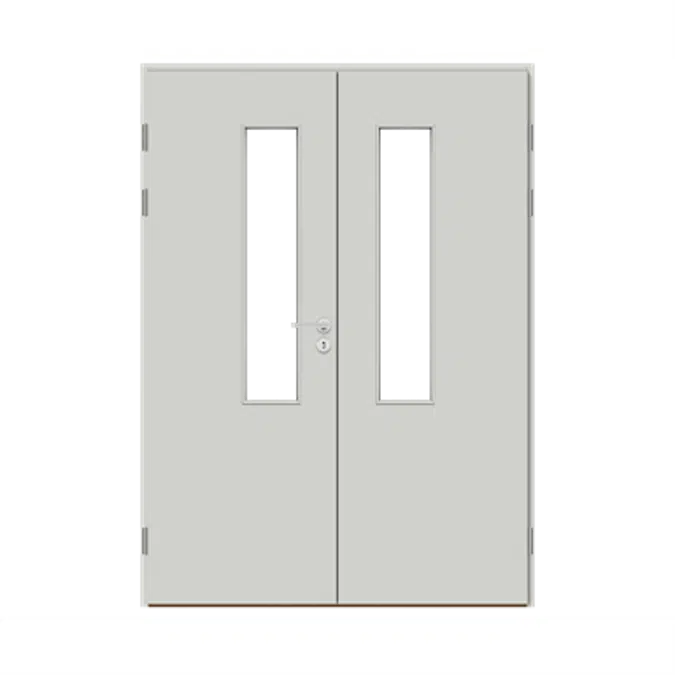 Interior Door HP S3 Glass Custom, Double Equal