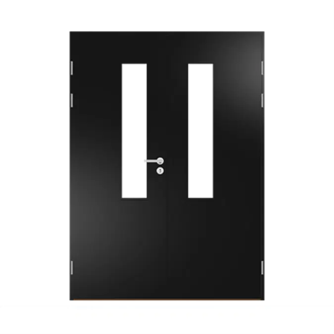 Interior Door HP S3 Glass Custom, Double Equal