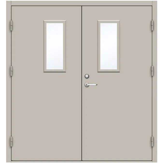 Steel Door SD4210 GS1L - Double Equal