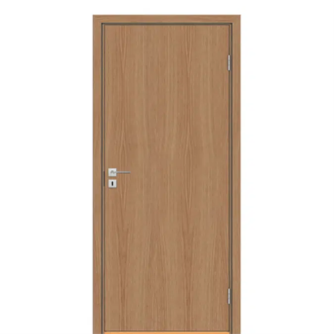 BIM objects - Free download! Interior Door Superior Plan 7520 Single ...