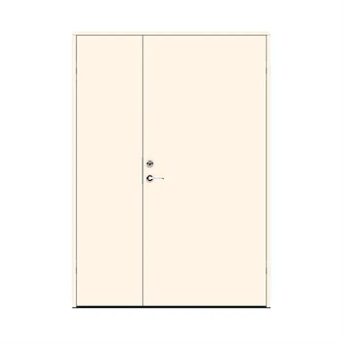 Exterior Door Character Canvas Double Unequal