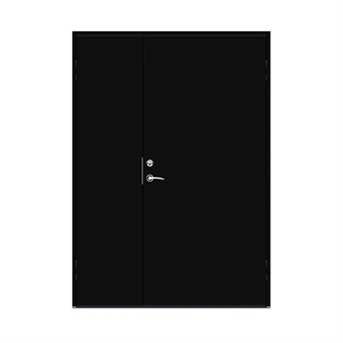 Exterior Door Character Canvas Double Unequal