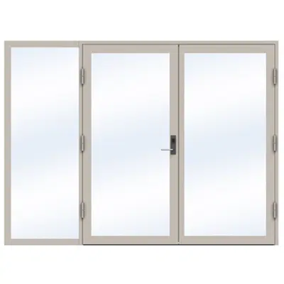 Image for Steel Door SD4220 P50 Double with Sidelight on Left