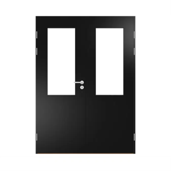 Interior Door HP S3 Glass 05, Double Equal