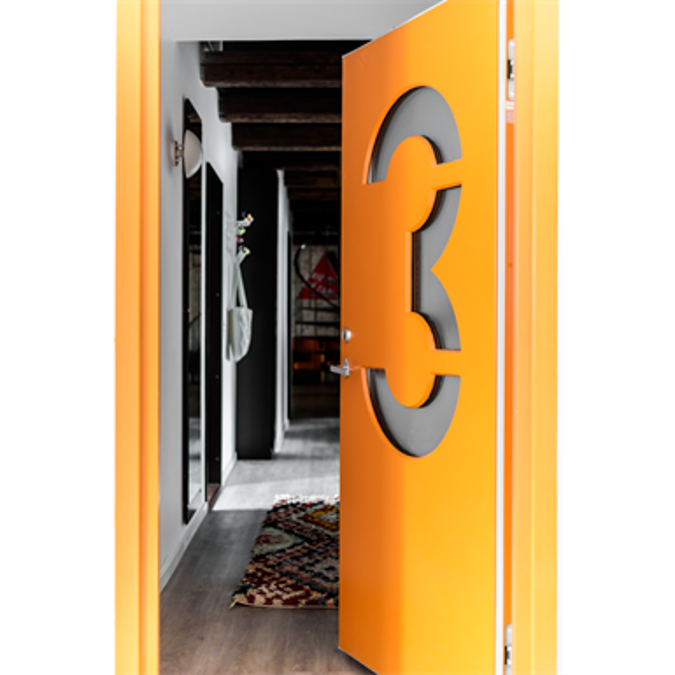 BIM object ดาวน์โหลดฟรี! Exterior Door Character Identity (Inswing