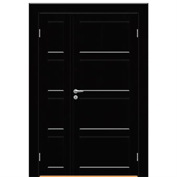 Uni-door ‪‪☺︎‬‪‪☺︎‬ JUJUBON Front door 36-in x 80-in x Wood Half lite Universal