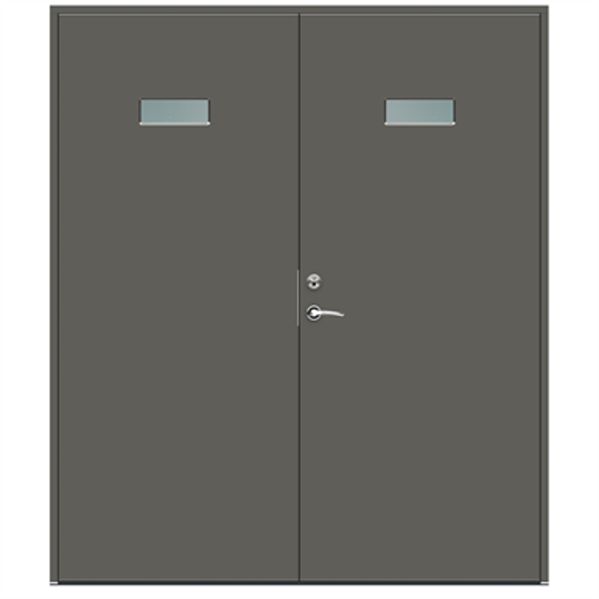 BIM objects Free download! Exterior Door Character Step Double