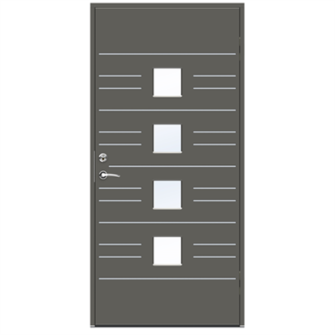 BIM objects Free download! Exterior Door Character Leon BIMobject