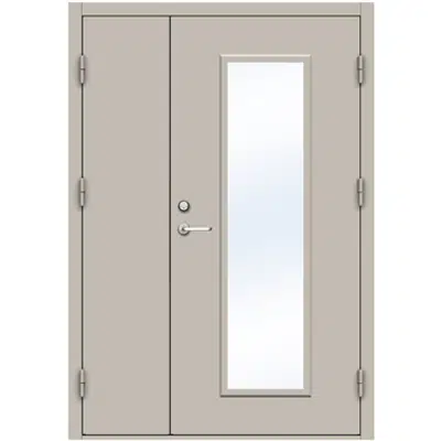Image for Steel Door 4210 GS1F Interior- Double Unequal