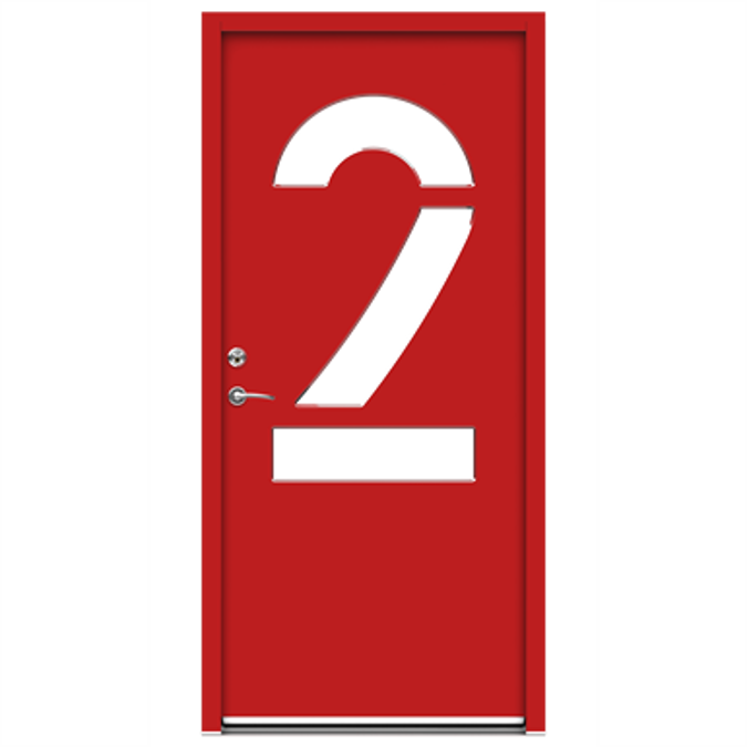 BIM objects Free download! Exterior Door Character Identity (Inswing