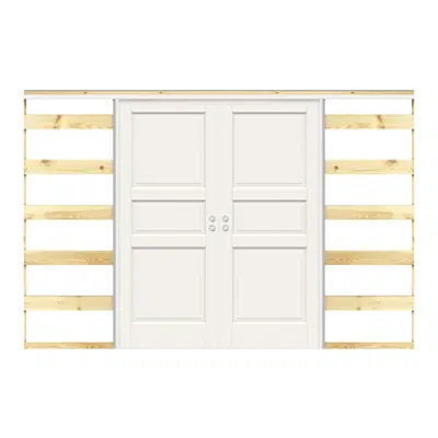 Image for Interior Door Craft Sliding In-wall Double