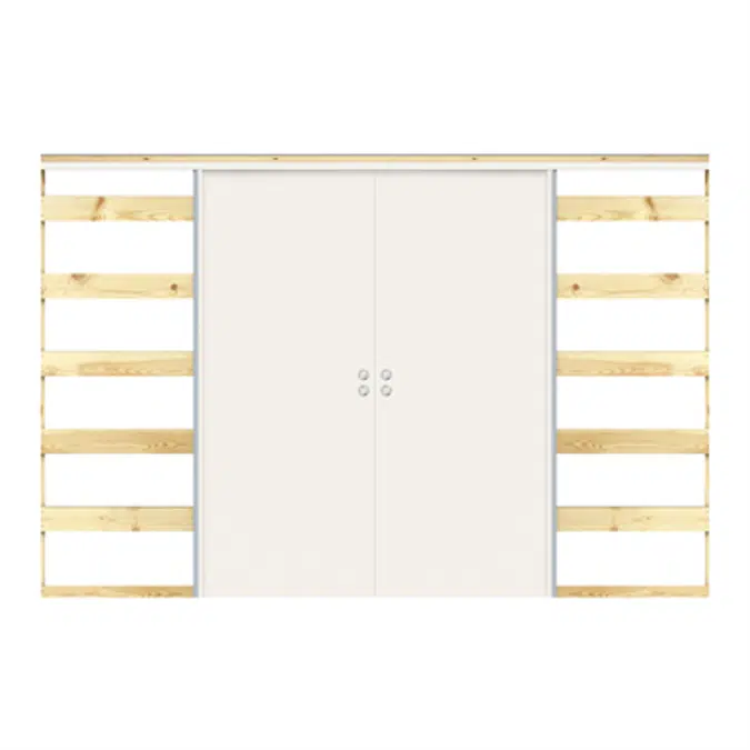 High Performance 40mm Sliding In-wall Double - Interior