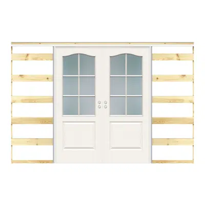 Image for Interior Door Compact Sliding In-wall Double - Interior