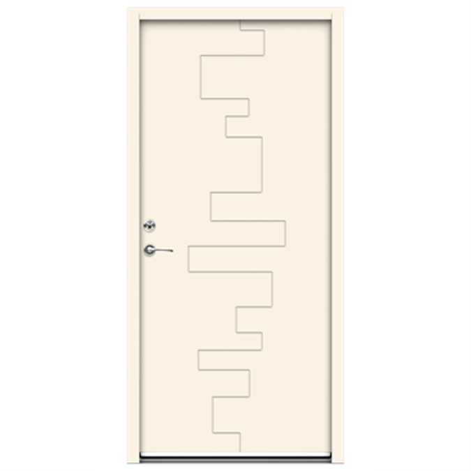 BIM objects Free download! Exterior Door Character Pictor (Inswing