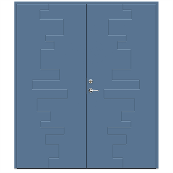 BIM objects Free download! Exterior Door Character Pictor Double