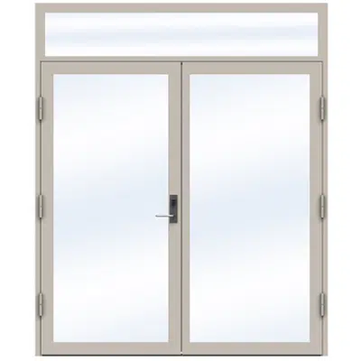 Image for Steel Door SD4220 P50 Double with Toplight