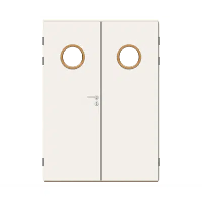 afbeelding voor Interior Door HP S6 Glass Round Double Equal
