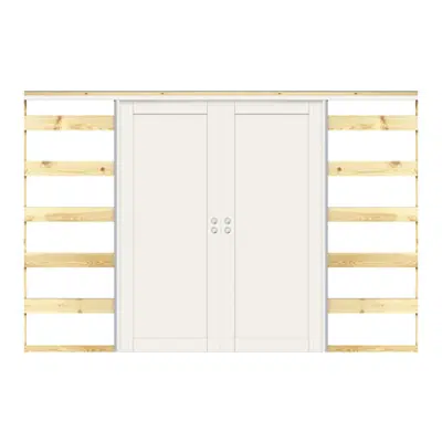 afbeelding voor Interior Door Unique  Sliding In-wall Double