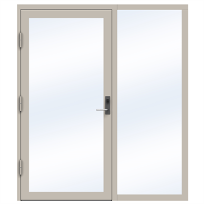 Image for Steel Door SD4220 P50 Single with Sidelight on Right