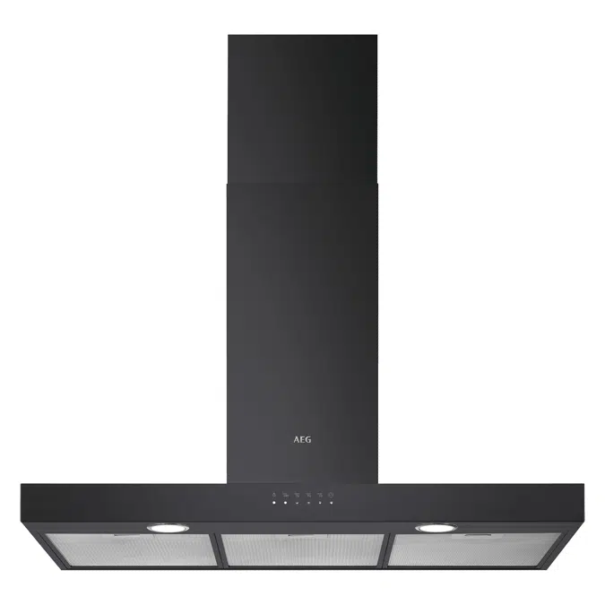 AEG Chimney Design Hood Theta 90 Matt Black