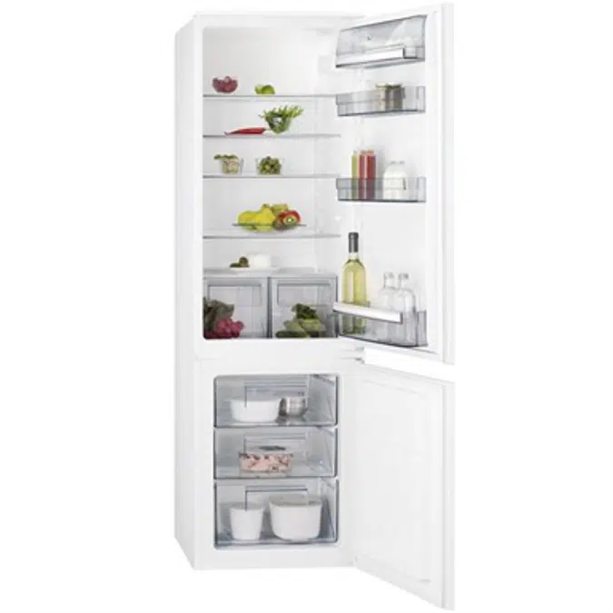 AEG BI Slide Door Fridge Freezer Freezer at the bottom 1772