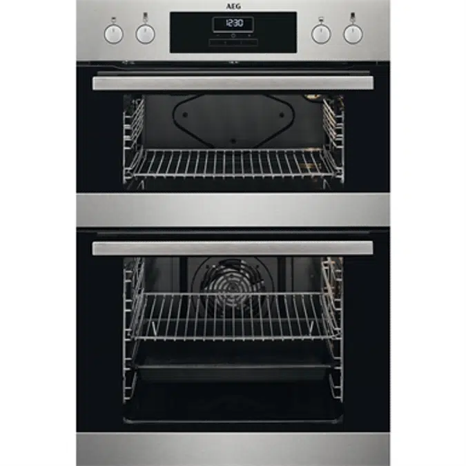 AEG Double Cav BI Oven Electr 90x60 Clear Line Stainless Steel