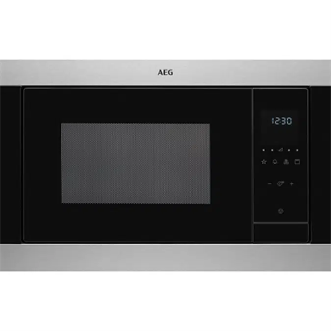 AEG BI Microwave Oven Stainless steel with antifingerprint 600 380