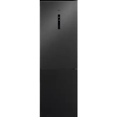 AEG FS Fridge Freezer Bottom Freezer Black Stainless Steel + Dark Grey 595 1860图像
