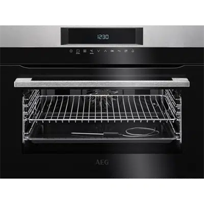 AEG BI Oven Electric 46x60 Horizon Line Stainless steel with antifingerprint için görüntü