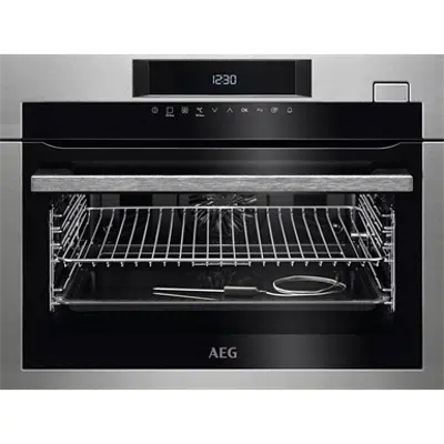 画像 AEG BI Oven Electric 46x60 Frame Line Stainless steel with antifingerprint