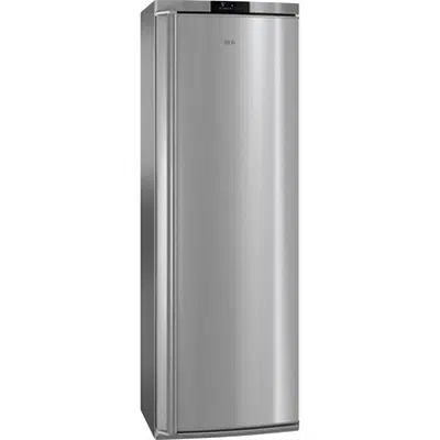 AEG FS Refrigerator Freezer Compartment 1850 595 Grey+Stainless Steel Door with Antifingerprint图像