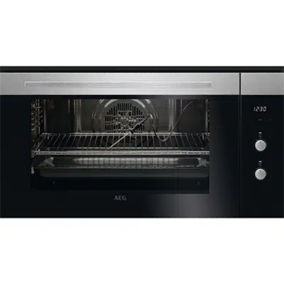 Imagem para AEG BI Oven Electric 90x50 Horizon Line Stainless steel with antifingerprint}