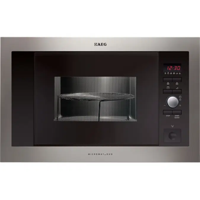 AEG FBI Microwave Oven Stainless steel with antifingerprint 600 380