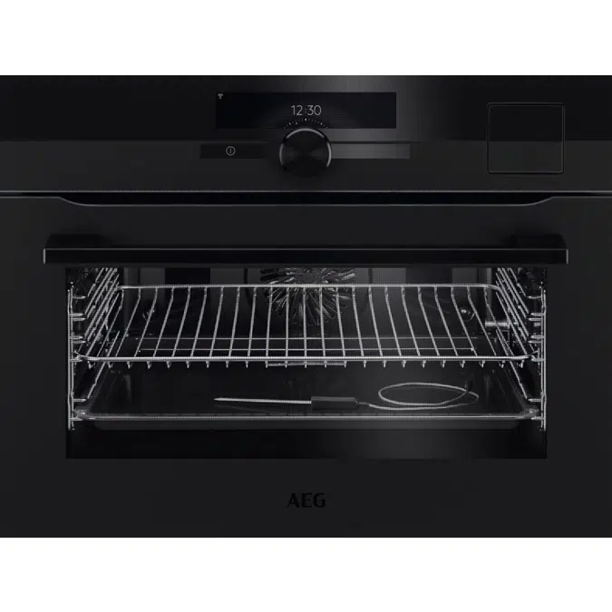 AEG BI Oven Electric 46x60 Horizon Line Matt Black