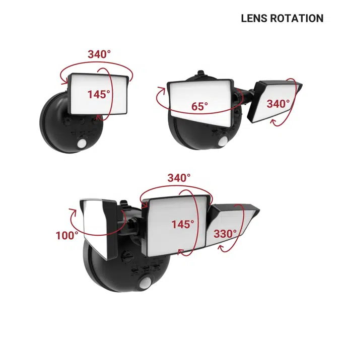 Halo SEC Series Motion & Security LED Floodlights (Battery-Powered)