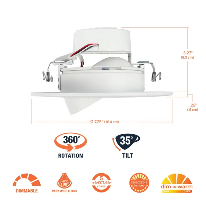 HALO RA Baffle Adjustable Recessed LED Trims