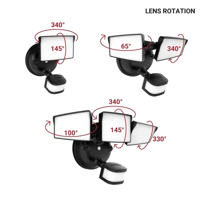 Halo SEC Series Motion & Security LED Floodlights (Hardwired)