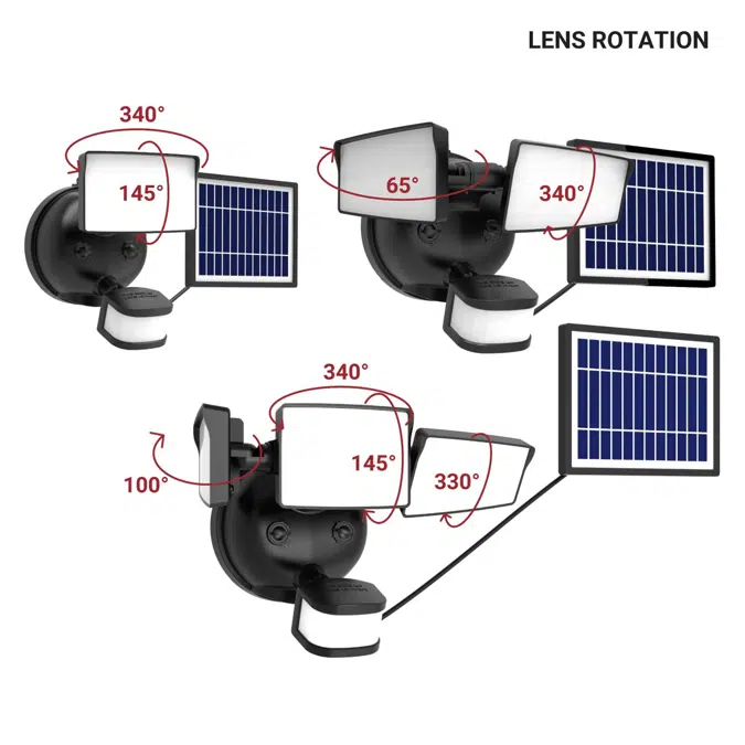 Halo SEC Series Motion & Security LED Floodlights (Solar-Powered)