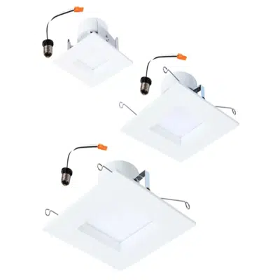 kép a termékről - HALO RSQ Square Recessed Baffle LED Trims 4 Inch