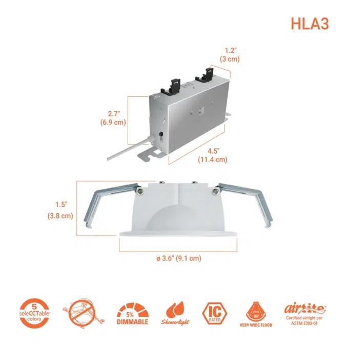 HLA Super Adjustable Canless LED Gimbals