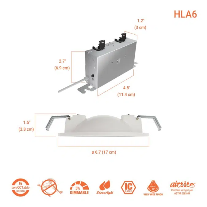 HLA Super Adjustable Canless LED Gimbals