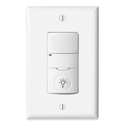 Greengate™ VNLW-P-1001-MV-N - NeoSwitch - PIR Wall Switch Sensor w/Night Light (Neutral Required)图像