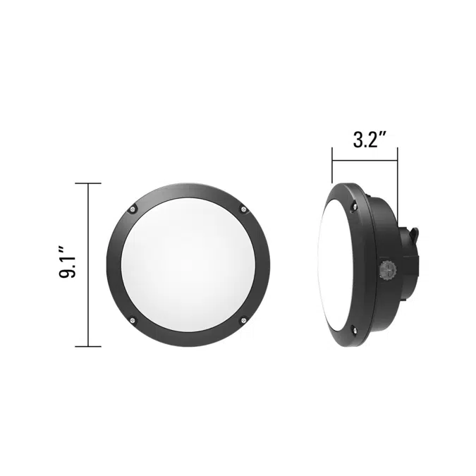 Halo BKHD Series Decorative Outdoor LED Wall Lights