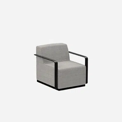 Image for PAU1410 - Armchair W.70cm with steel arms
